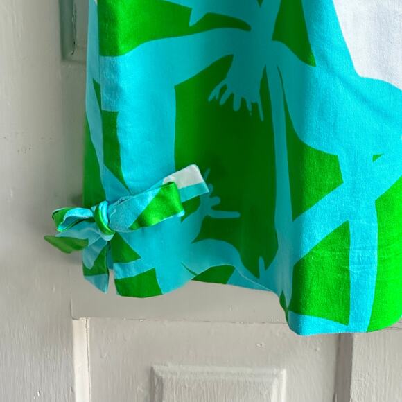 Lilly Pulitzer Delia Dress in Green Bean All Lit Up Dragonfly print - Picture 7 of 9